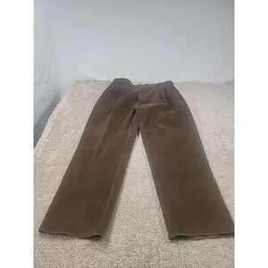 Jos.‎ A. Bank Corduroy Pants Men's 36 X 30 Brown Cotton Pleated Straight